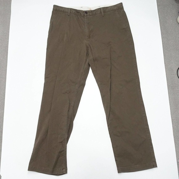Dockers Pants Mens Size 38 x 32 Brown Slash Pockets Cotton Blend Mid Rise Chino - Picture 1 of 8